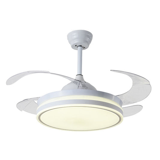 Ventilador de Techo con Luz ASGARD MAXI 120 cm Aspas Retráctiles Blanco Interlusa - vista principal | Interlusa