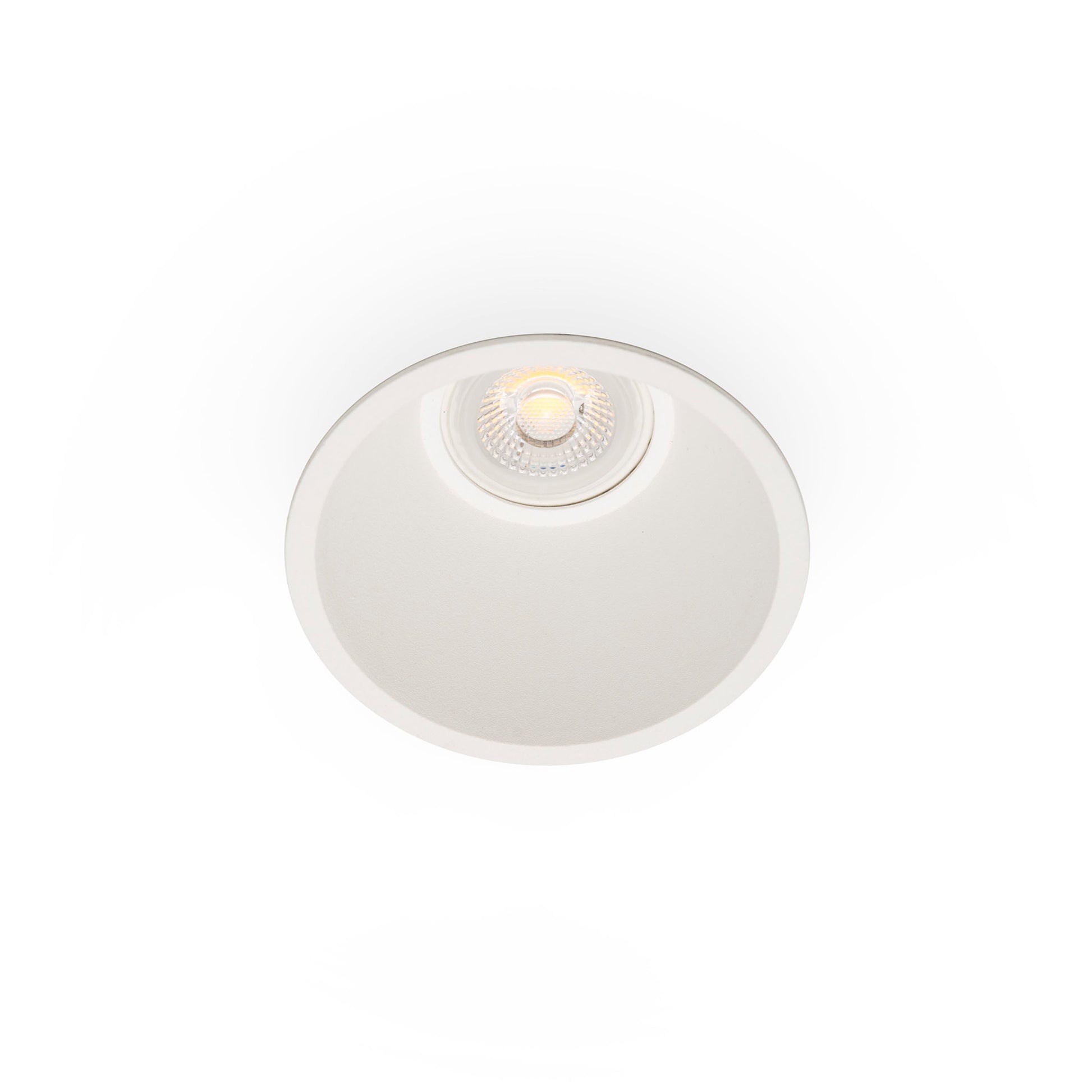 Luz empotrable FRESH blanco mate GU10 de FARO en aluminio para interior LED, techo comercial y hospitality
