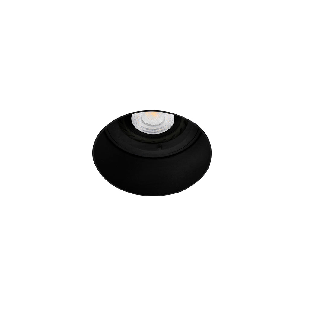 Luminaria empotrable FRESH negra sin marco FARO 02100702 - Iluminación interior en aluminio negro mate para techo, GU10 LED, ideal para comercial y hospitality