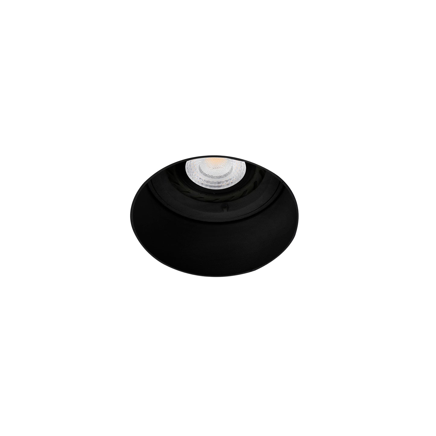 Luminaria empotrable FRESH negra sin marco FARO 02100702 - Iluminación interior en aluminio negro mate para techo, GU10 LED, ideal para comercial y hospitality