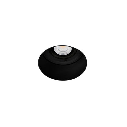 Luminaria empotrable FRESH negra sin marco FARO 02100702 - Iluminación interior en aluminio negro mate para techo, GU10 LED, ideal para comercial y hospitality