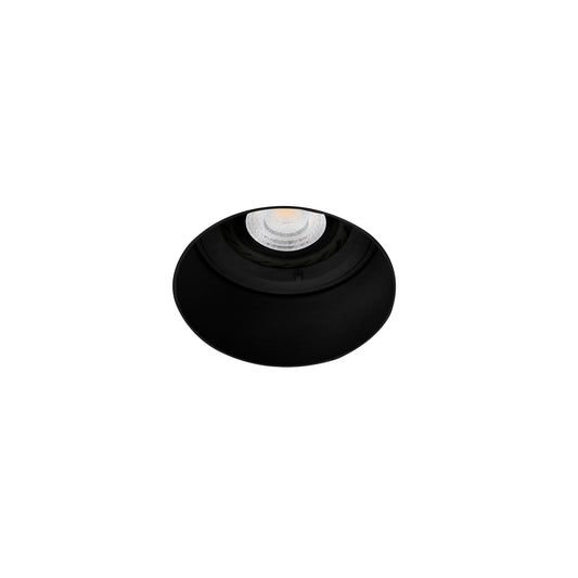 Luminaria empotrable FRESH negra sin marco FARO 02100702 - Iluminación interior en aluminio negro mate para techo, GU10 LED, ideal para comercial y hospitality