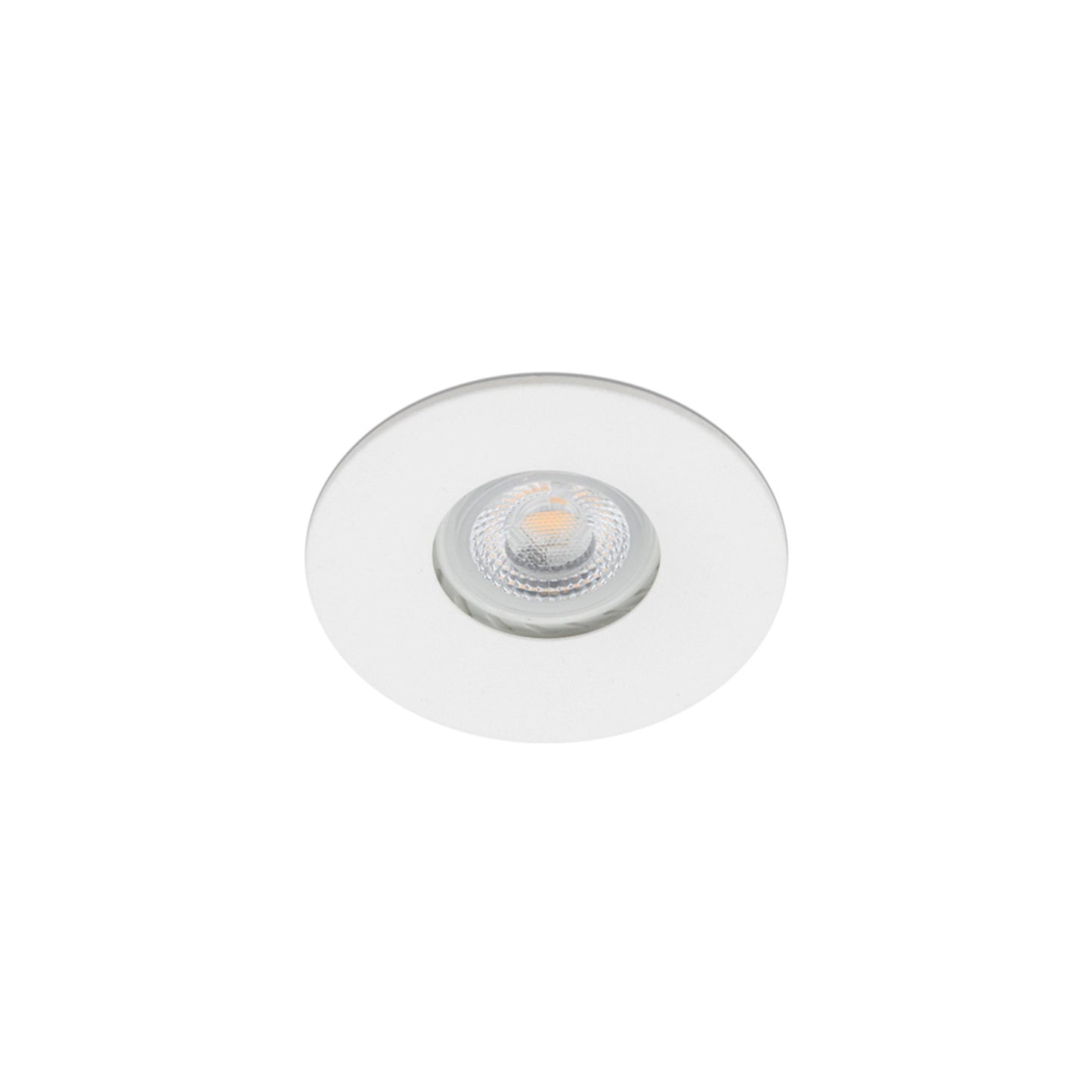 Luz empotrable WET blanco FARO 02100801, luminaria interior para baño IP44 con base GU10 LED, acero y cristal para iluminación húmeda