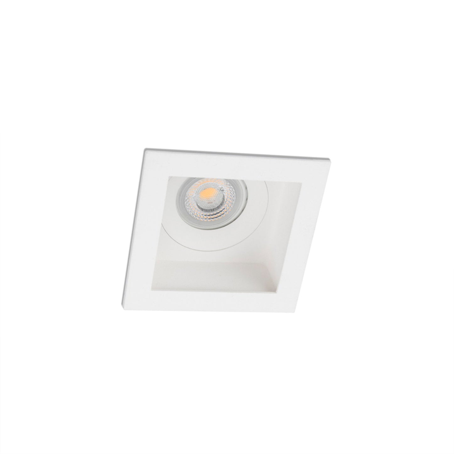 Luz empotrable MOIST blanco GU10 IP44 de FARO, diseño moderno para iluminación LED en techos interiores, ideal para baños y cocinas.