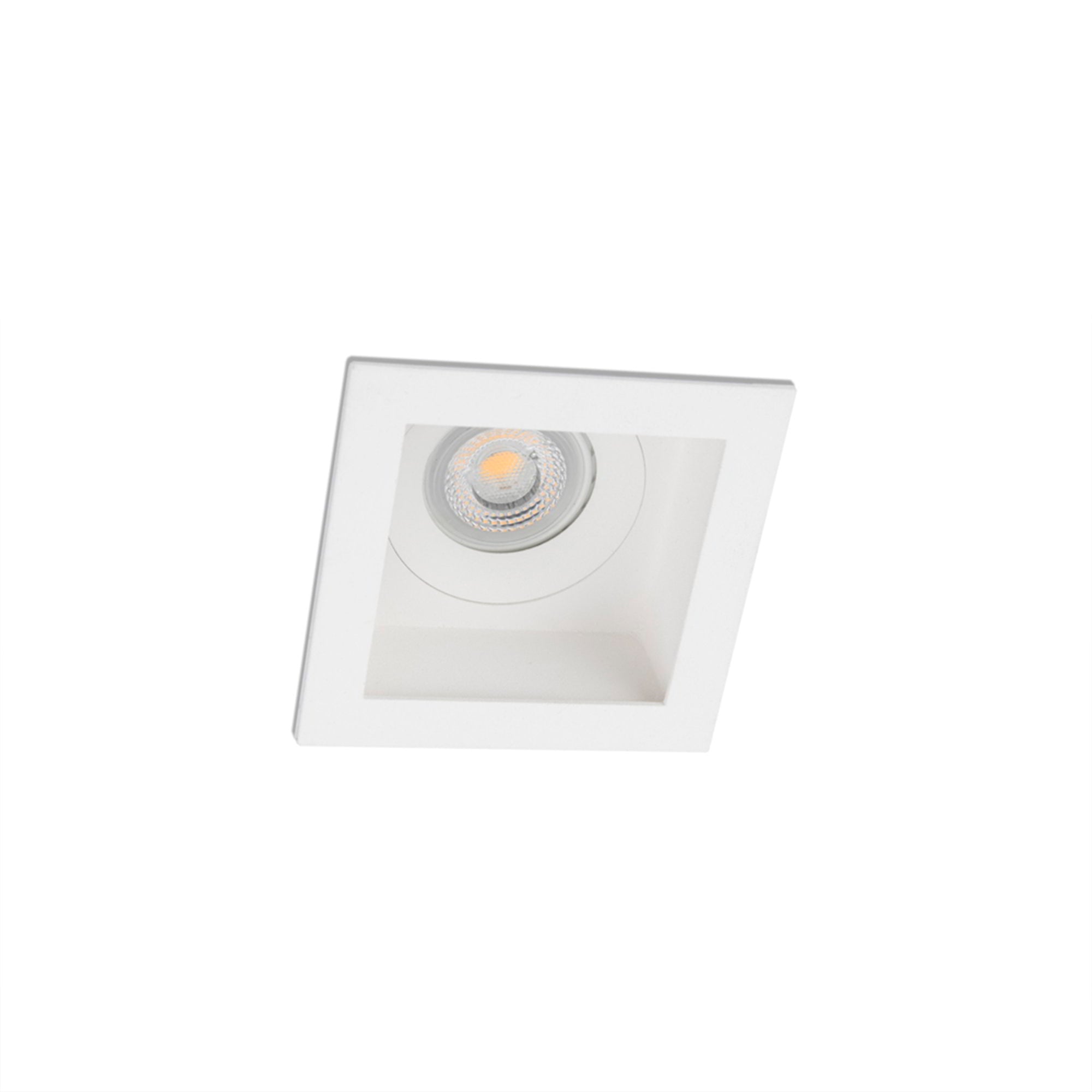 Luz empotrable MOIST blanco GU10 IP44 de FARO, diseño moderno para iluminación LED en techos interiores, ideal para baños y cocinas.