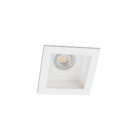 Luz empotrable MOIST blanco GU10 IP44 de FARO, diseño moderno para iluminación LED en techos interiores, ideal para baños y cocinas.