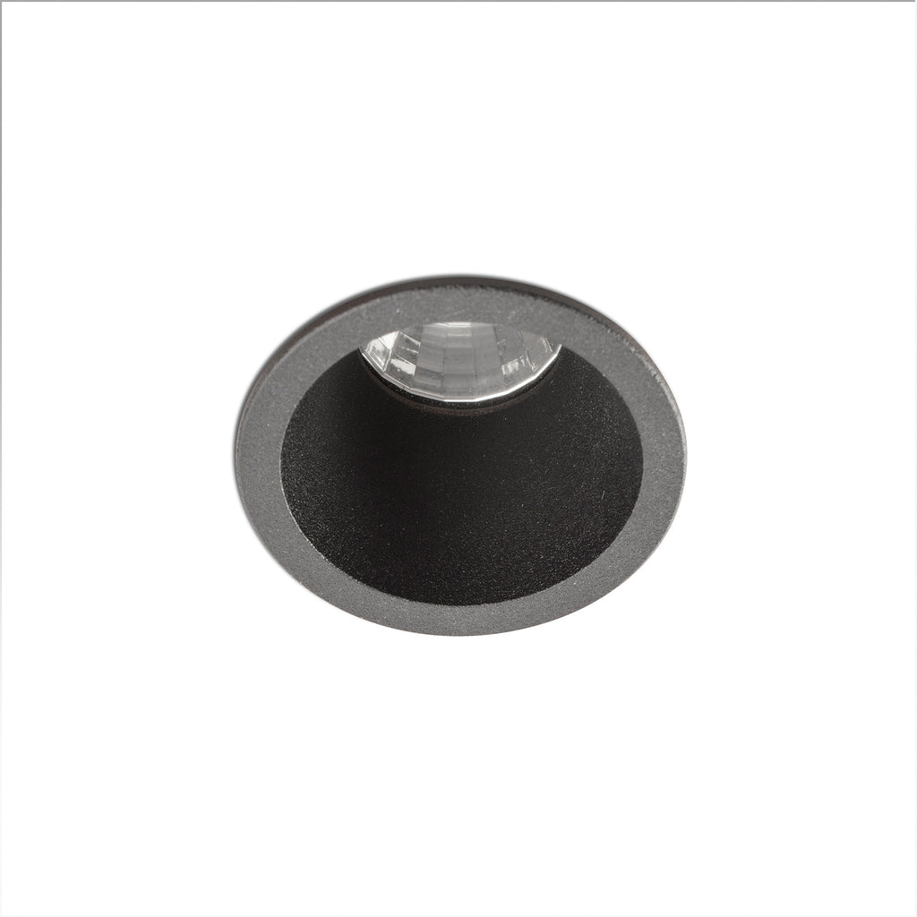 Luminaria empotrable FOX 40 negro mate 5W LED 2700K 25° FARO aluminio regulable para interiores comerciales y hospitality 02101002