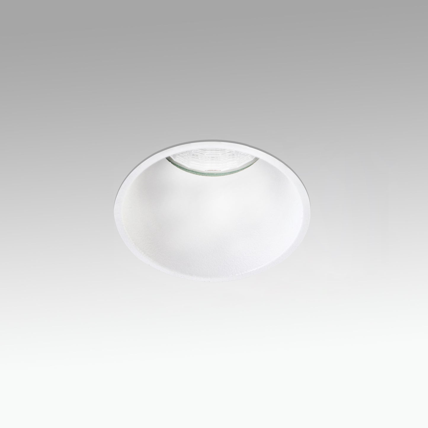 Luminaria empotrable FOX trimless blanca mate de aluminio, 5W LED 2700K 25° FARO, para interiores hospitality y comerciales