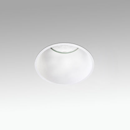 Luminaria empotrable FOX trimless blanca mate de aluminio, 5W LED 2700K 25° FARO, para interiores hospitality y comerciales