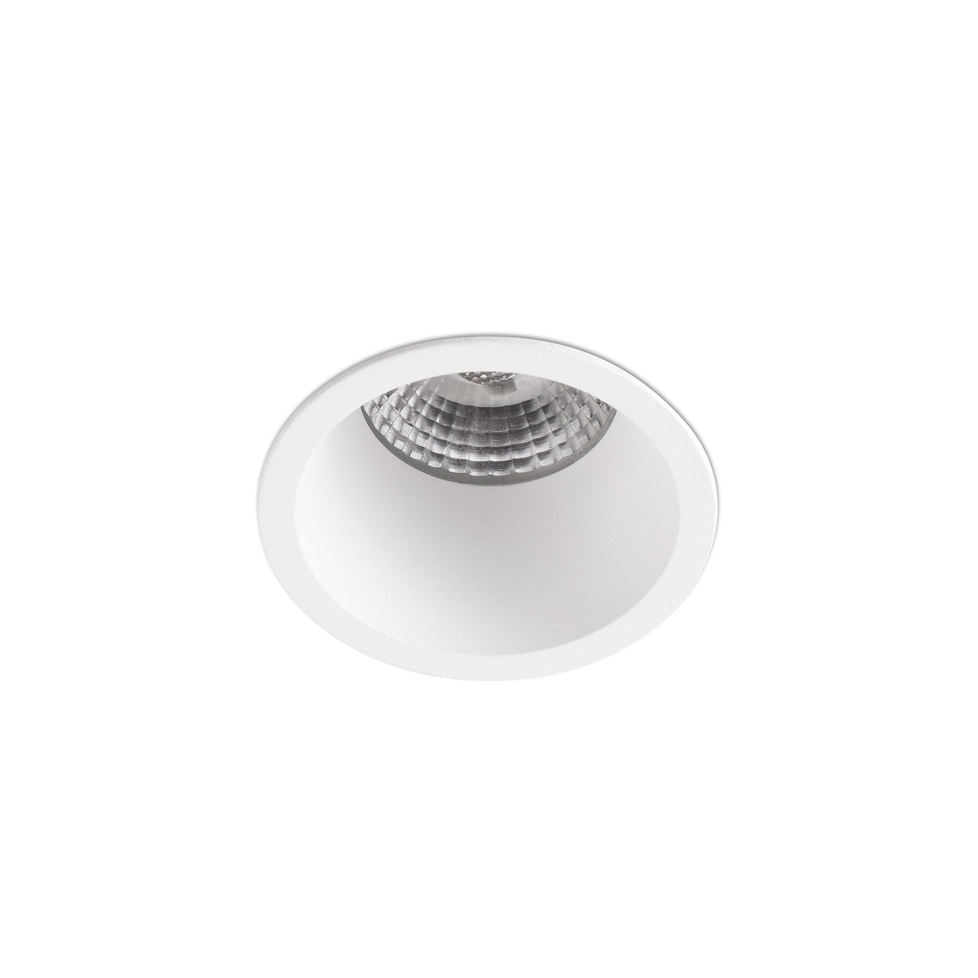 Luminaria empotrable FOX 65 blanca 10W LED 2700K 36° - Iluminación techo interior regulable aluminio mate FARO 02101601