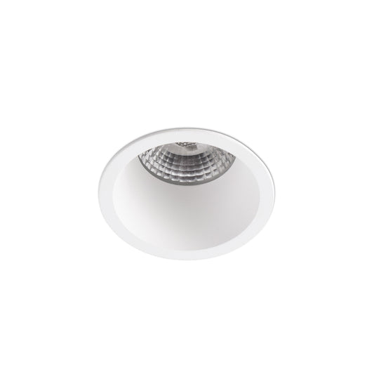 Luminaria empotrable FOX 65 blanca 10W LED 2700K 36° - Iluminación techo interior regulable aluminio mate FARO 02101601