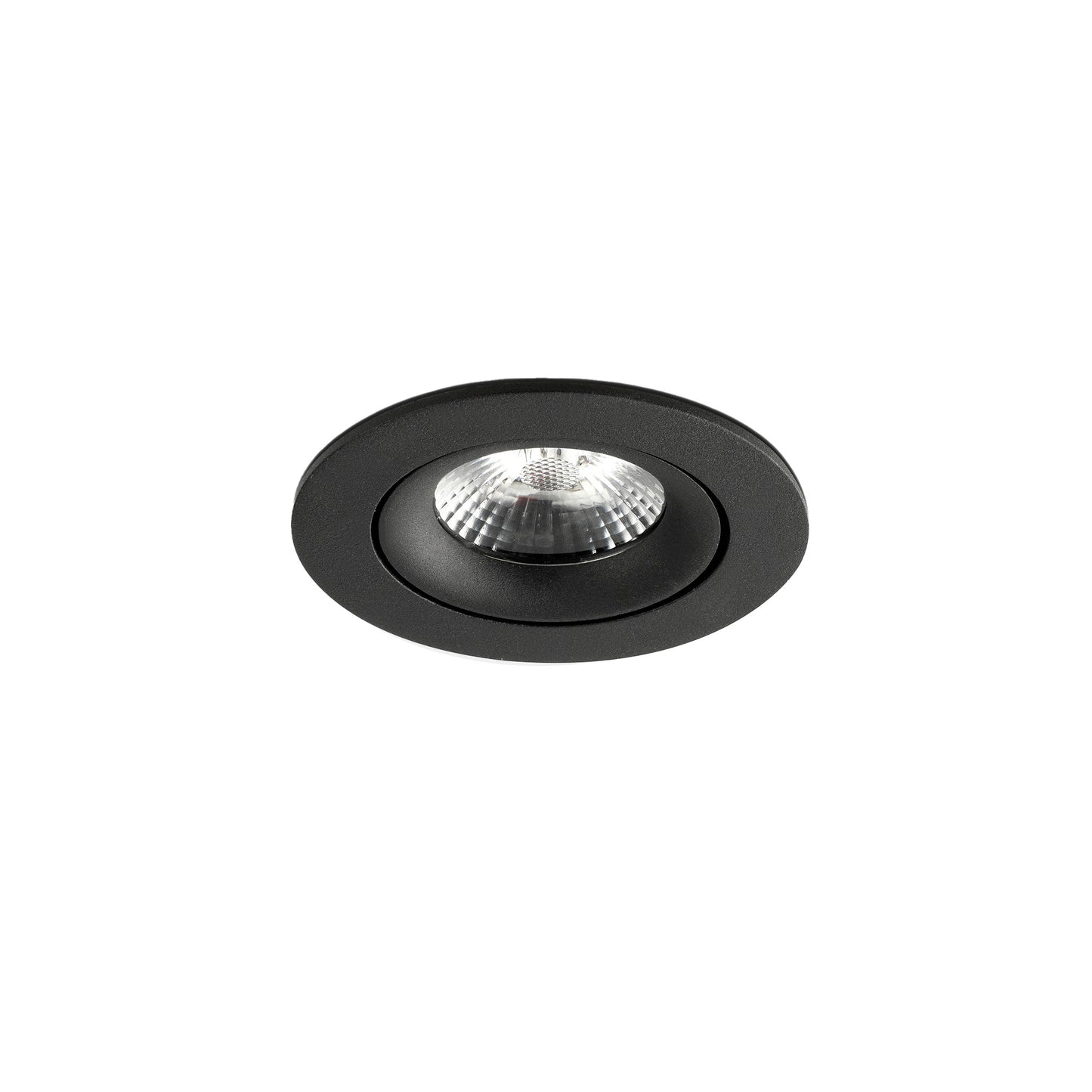 Luminaria empotrable NAIS orientable en negro de FARO, LED 2700K para iluminación interior del hogar, fabricada en aluminio y acero, modelo 02111002