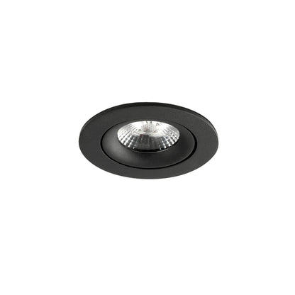 Luminaria empotrable NAIS orientable en negro de FARO, LED 2700K para iluminación interior del hogar, fabricada en aluminio y acero, modelo 02111002