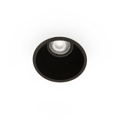 Luminaria empotrable FRESH IP44 negro GU10 de FARO modelo 02200502, en aluminio para interior, comercial y hospitality con protección IP44