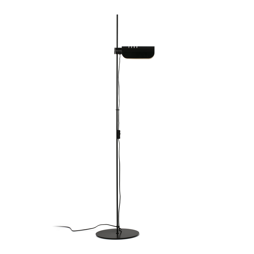 Lámpara de pie MARTINICA negra FARO modelo 20034-133, diseño moderno orientable en acero para iluminación salón interior