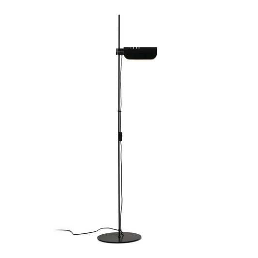 Lámpara de pie MARTINICA negra FARO modelo 20034-133, diseño moderno orientable en acero para iluminación salón interior