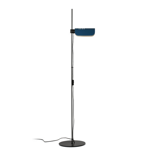 Lámpara de pie MARTINICA azul de FARO modelo 20034-134, diseño clásico en acero con iluminación orientable para salones interiores