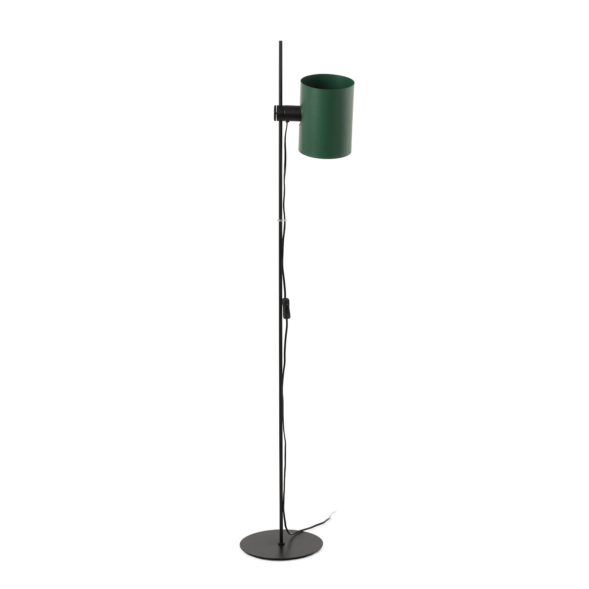 Lámpara de pie Guadalupe negra y verde FARO 20034-81, diseño contemporáneo de acero para iluminación indirecta en interiores, luminaria de suelo moderna