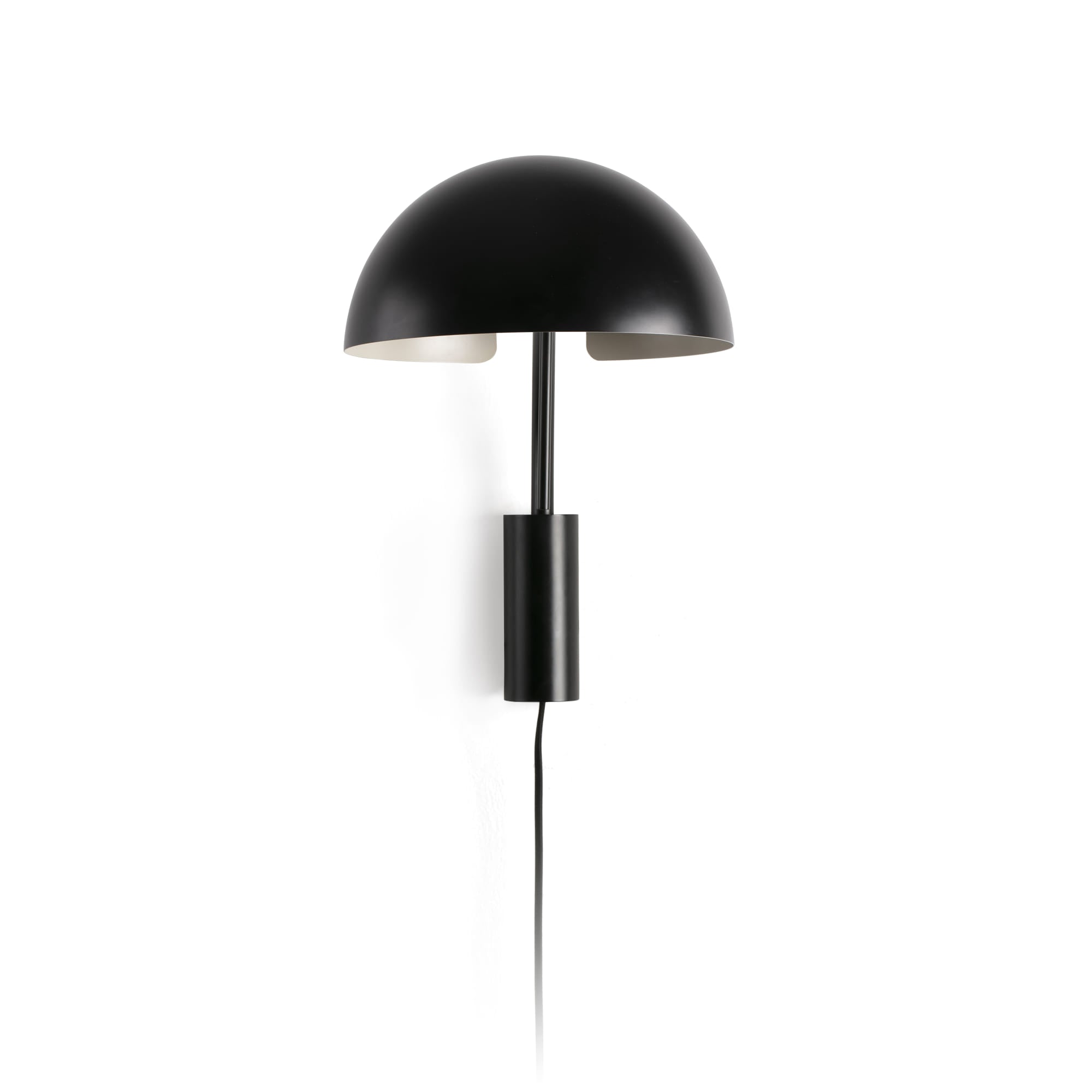 Aplique de pared DOMINICA negro FARO, luminaria superficie industrial vintage moderna de acero para interiores, modelo 20042-123