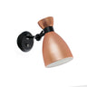 Aplique de pared retro en cobre mate Faro modelo 20045, luminaria vintage LED para interior residencial y pared