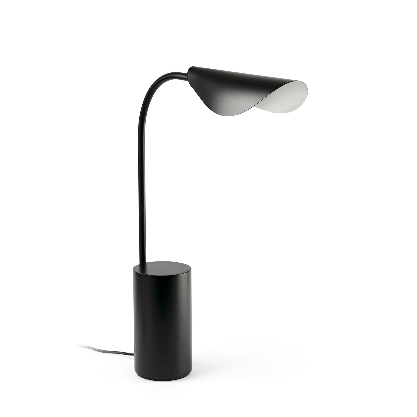 Luminaria de sobremesa LIGGERA negra mate de acero minimalista FARO 20076 con bombilla G9 LED, ideal para interior de hogar u oficina en mesita