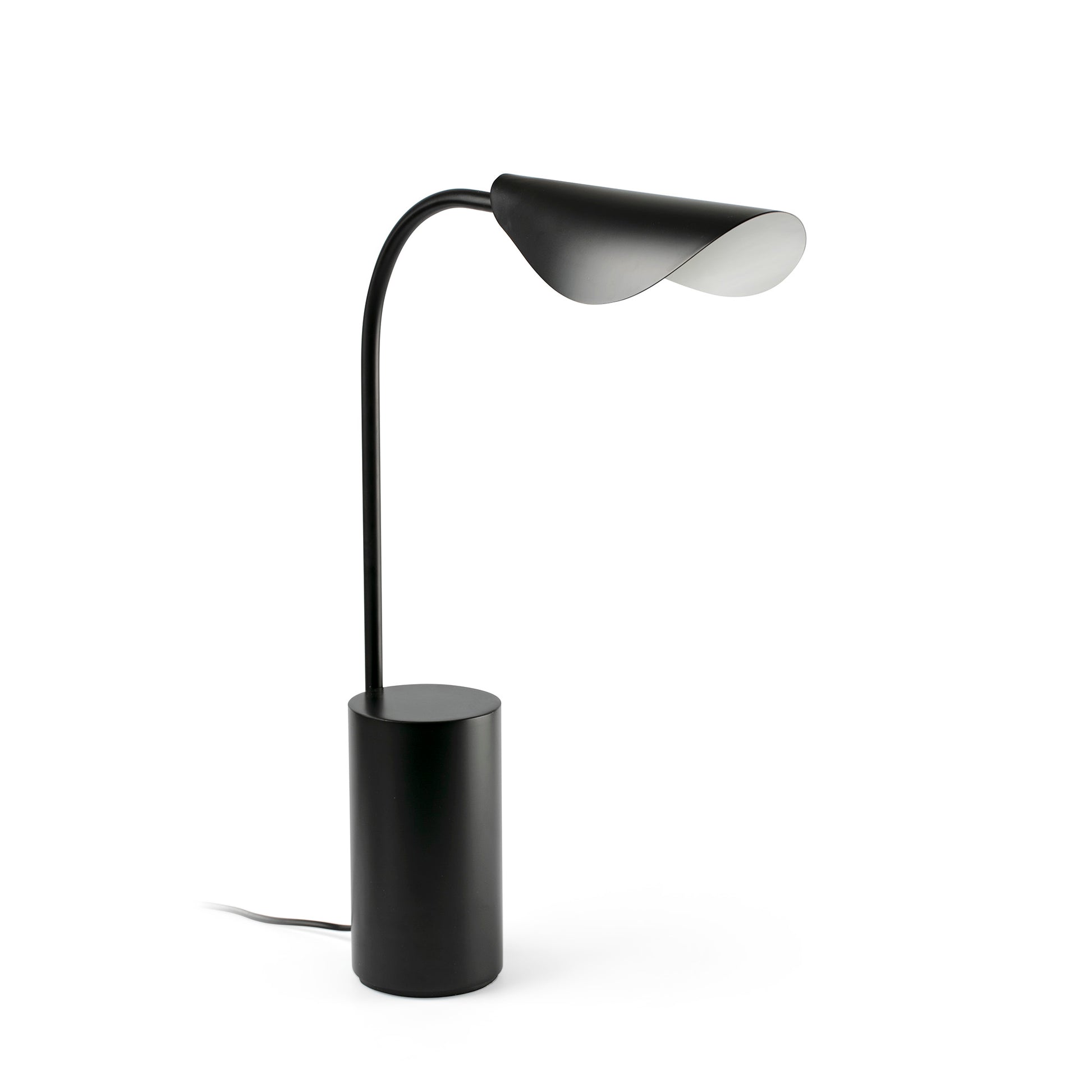 Luminaria de sobremesa LIGGERA negra mate de acero minimalista FARO 20076 con bombilla G9 LED, ideal para interior de hogar u oficina en mesita