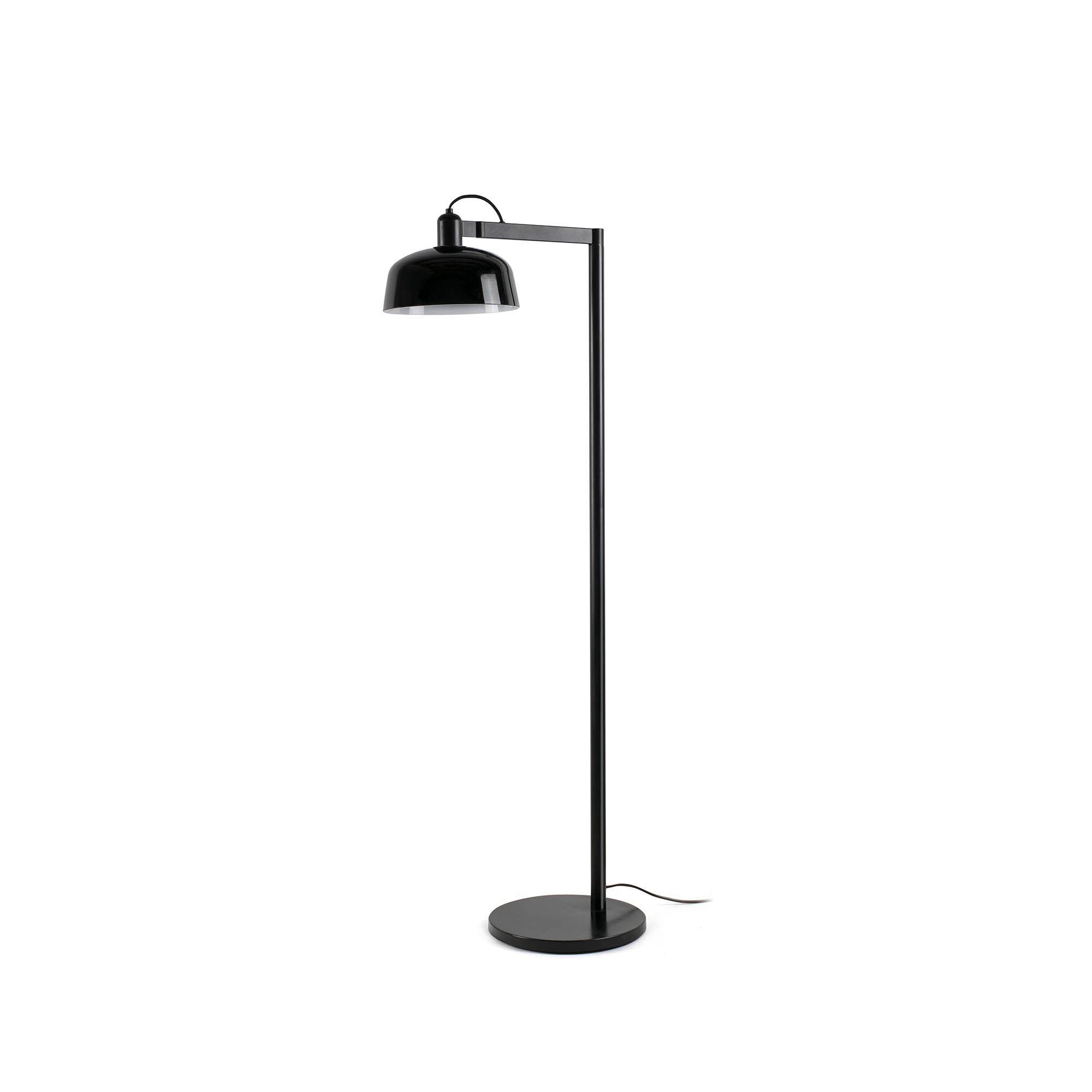 Lámpara de pie TATAWIN cristal negro moderna FARO 20336-120, diseño en acero para iluminación salón interior