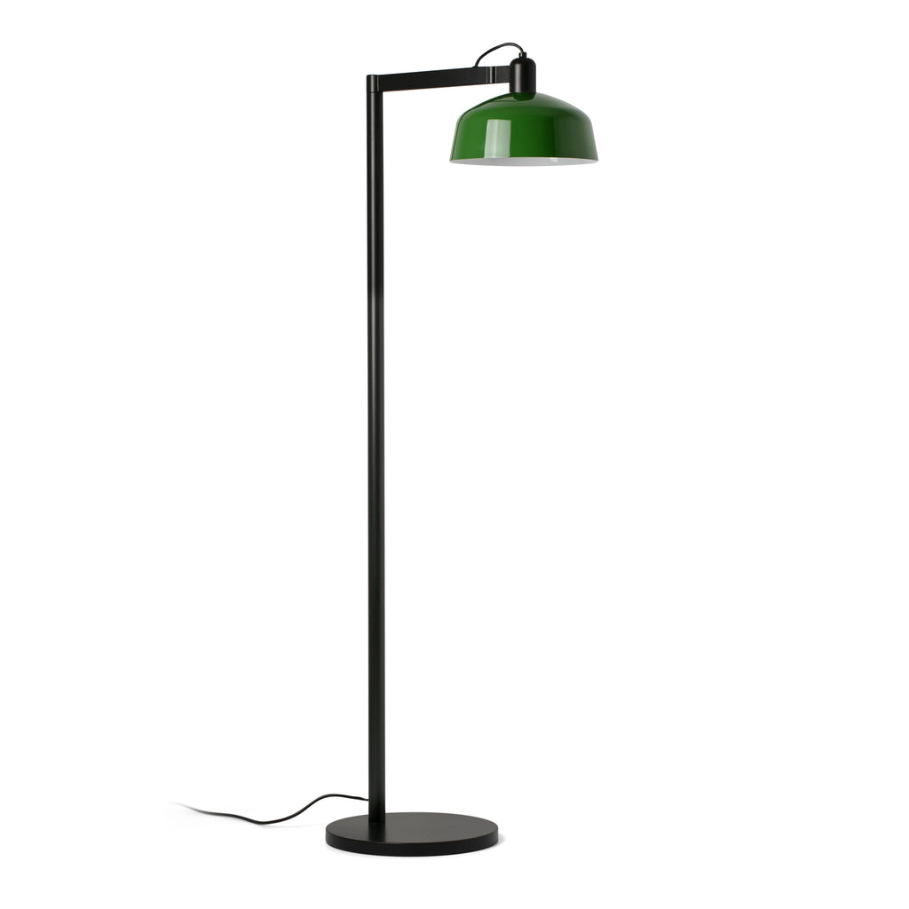 Lámpara de pie TATAWIN verde FARO modelo 20336-149, diseño clásico en acero de la Colección 2047 para iluminación salón interior con luz focal.