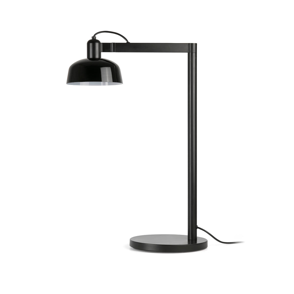 Lámpara de mesa TATAWIN en cristal negro de FARO, modelo 20337-117, diseño moderno con iluminación LED, luminaria sobremesa de acero y cristal para interior, colección 2047