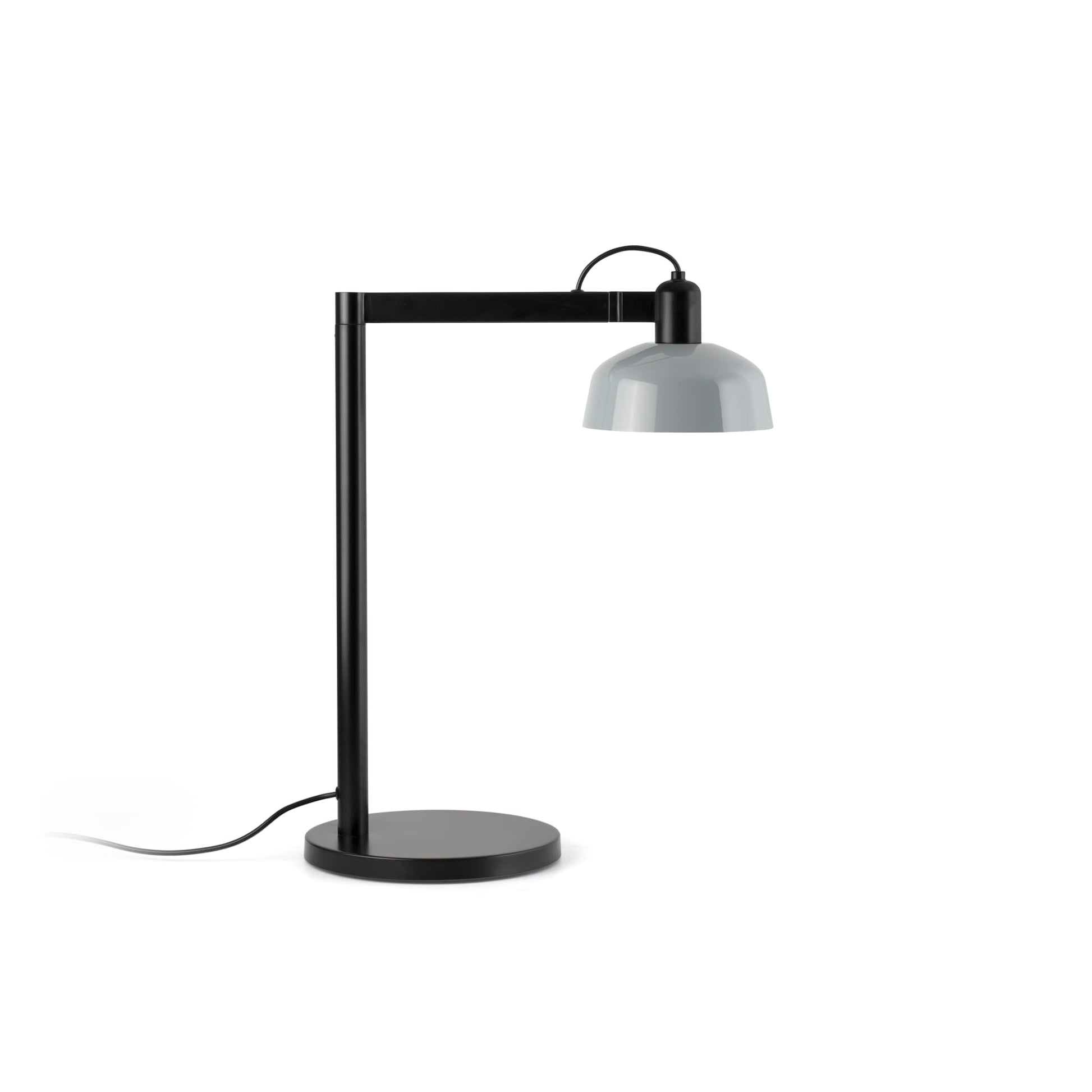Lámpara de sobremesa TATAWIN azul grisáceo FARO modelo 20337-142, diseño clásico de acero en colección 2047 para iluminación focal interior y luminaria de superficie