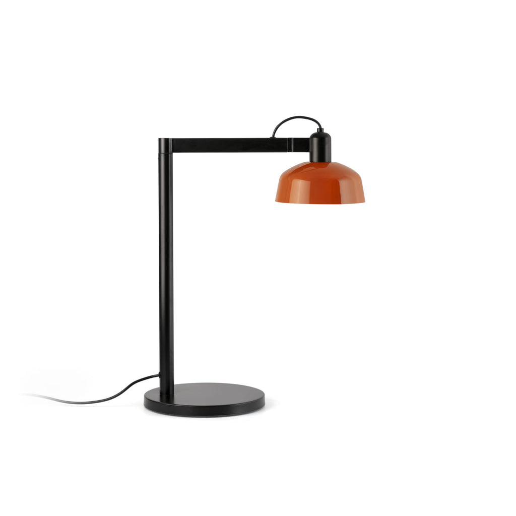 Lámpara sobremesa TATAWIN naranja rojizo FARO modelo 20337-143, diseño clásico en acero, iluminación focal interior, colección 2047
