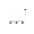Lámpara colgante TATAWIN S metal verde 3L FARO 20338-144, diseño clásico de acero para interior, suspensión techo con iluminación focal LED E27, colección 2047
