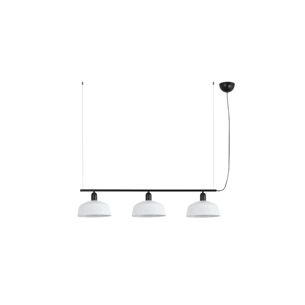 Lámpara colgante Tatawin M metal 3L blanca FARO 20338-145, diseño clásico de acero para iluminación focal en interior, comedor y hogar