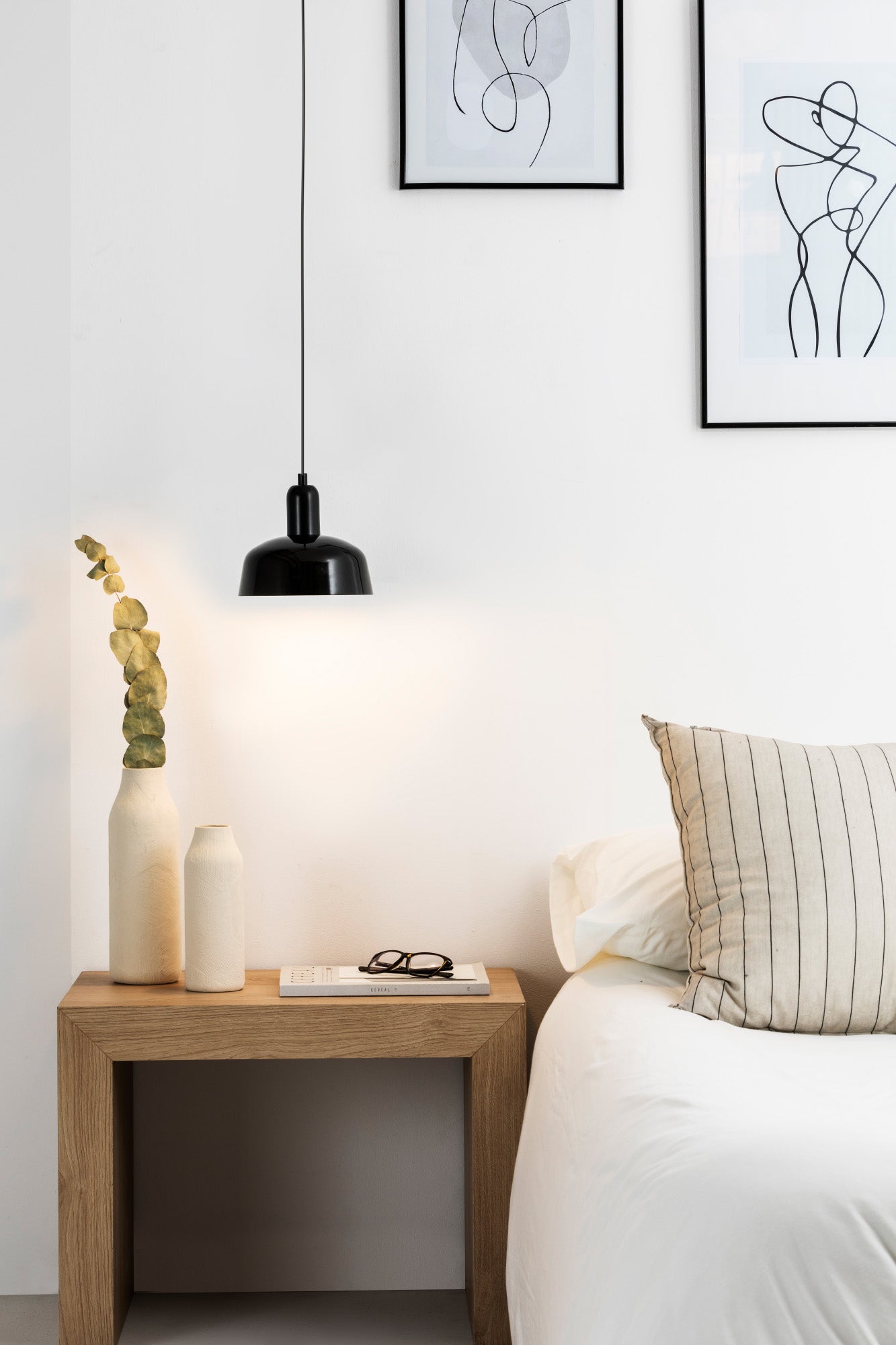 Luminaria colgante TATAWIN S cristal negro FARO 20339-117 en ambiente interior moderno, diseño exótico acero suspensión LED