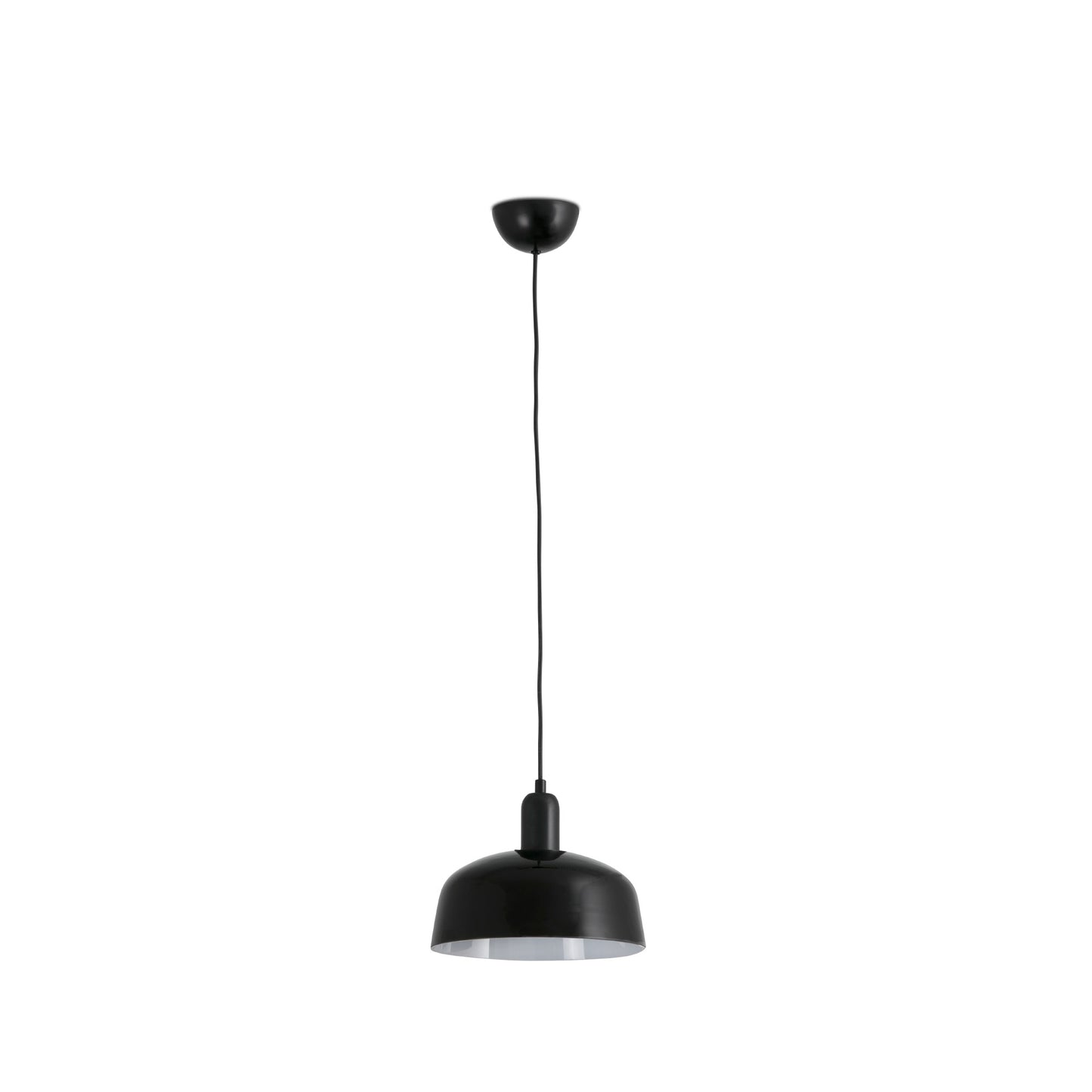 Lámpara colgante TATAWIN M de cristal negro y acero, diseño moderno exótico de FARO (20339-120), iluminación suspensión interior LED compatible para decoración del hogar