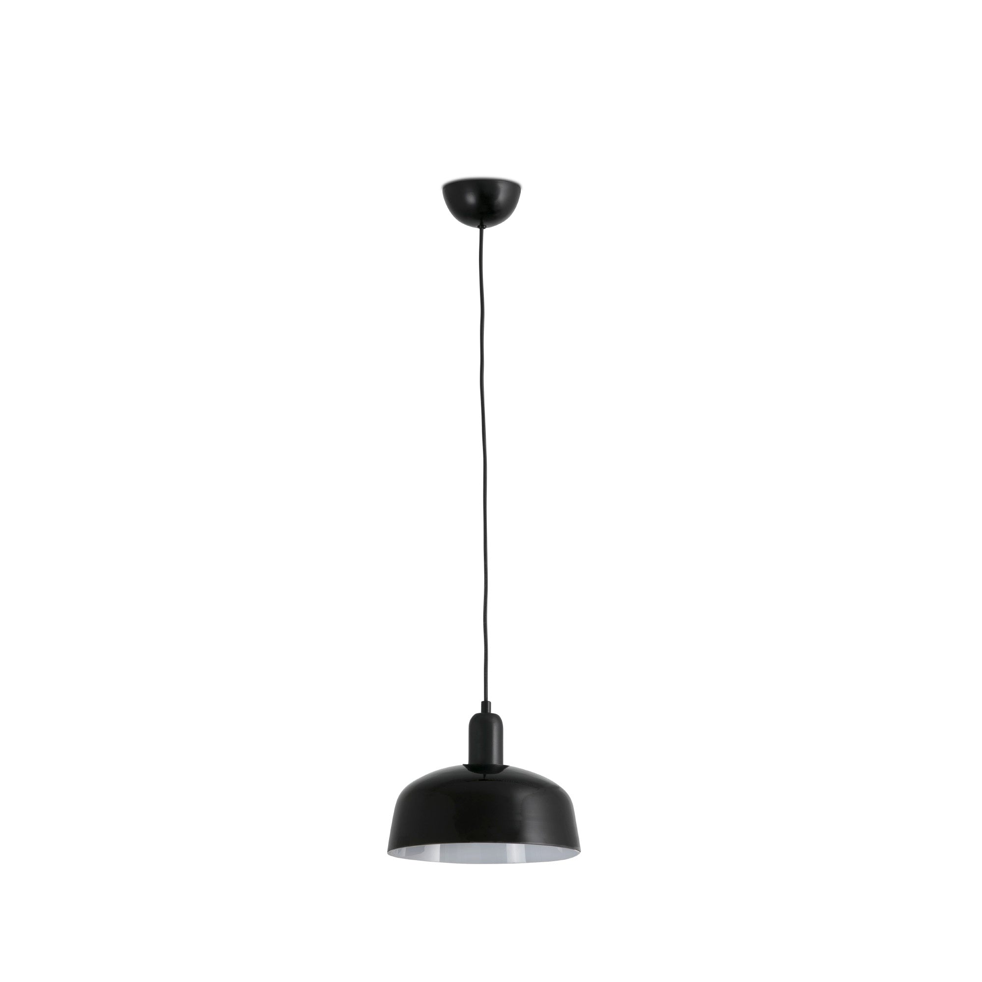 Lámpara colgante TATAWIN M de cristal negro y acero, diseño moderno exótico de FARO (20339-120), iluminación suspensión interior LED compatible para decoración del hogar