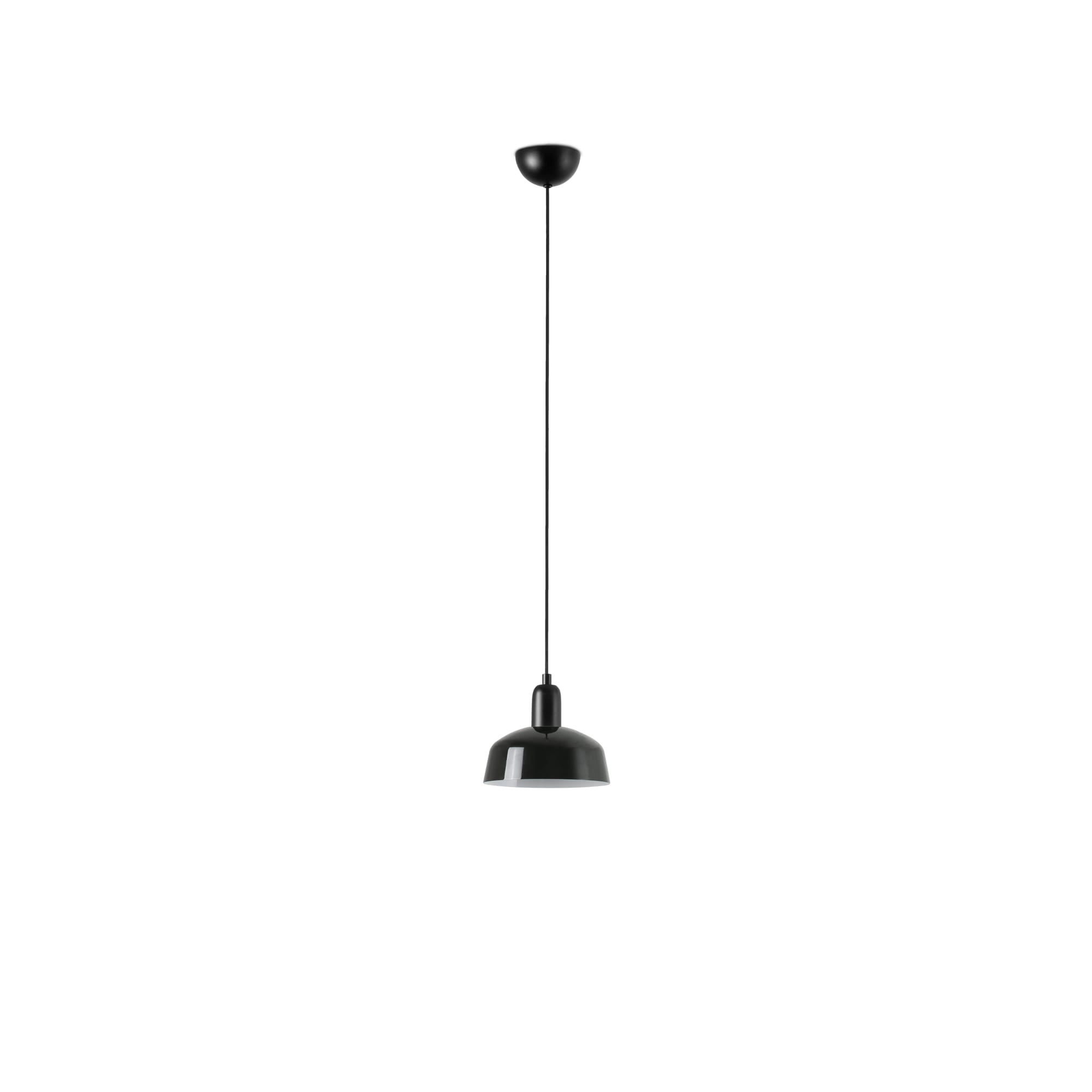 Lámpara colgante TATWIN S de metal negro 1 luz - FARO 20339-141, diseño clásico en acero para iluminación interior de suspensión con casquillo LED E27 y luz focal.