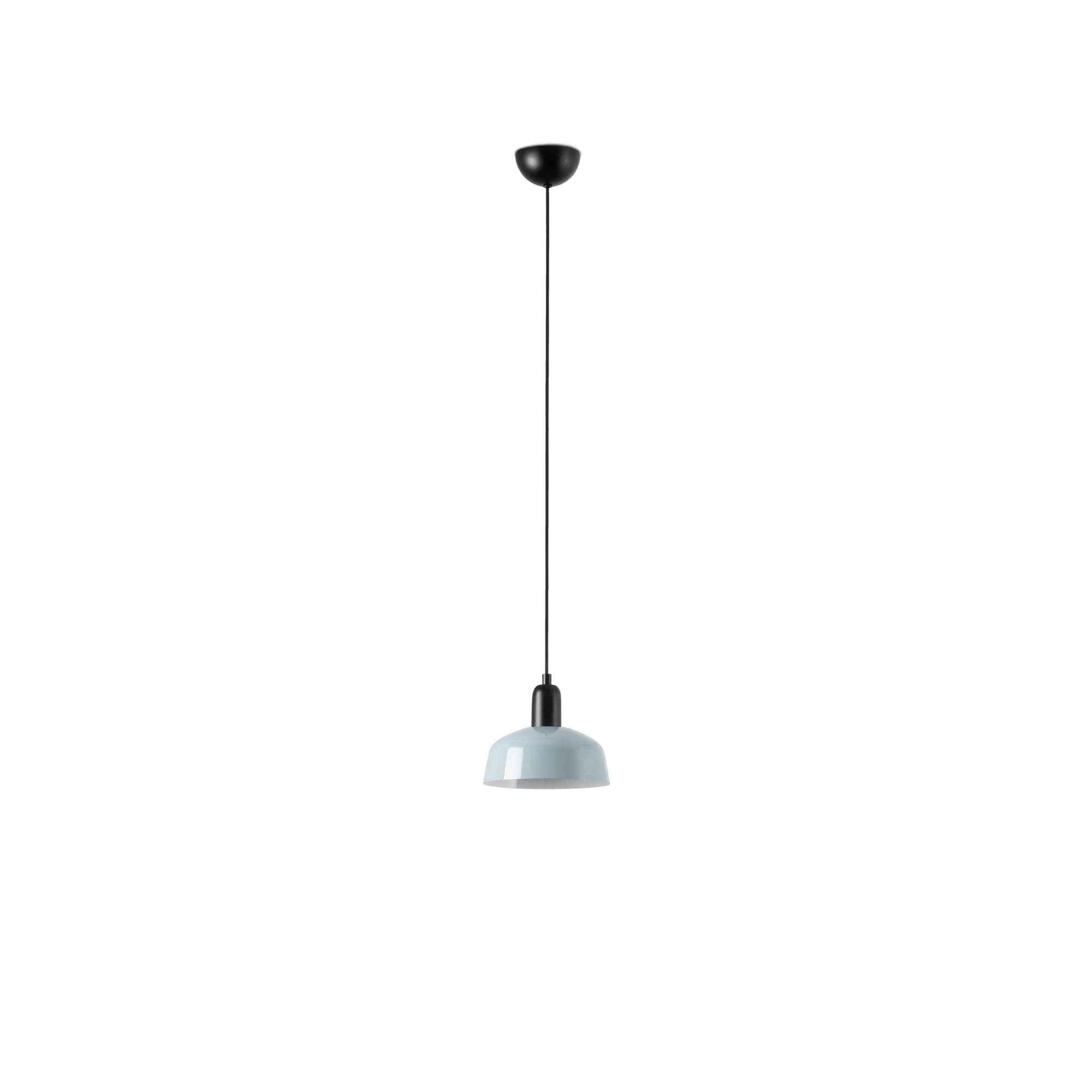 Lámpara colgante TATAWIN S de metal en azul grisáceo, diseño clásico FARO para interior, acero suspensión LED, iluminación focal techo 20339-142