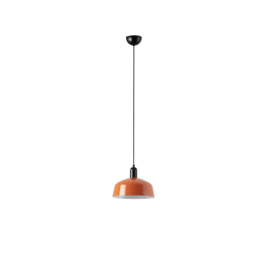 Lámpara colgante TATAWIN M de metal acero en naranja rojizo, modelo FARO 20339-148 de colección 2047, iluminación focal LED clásica para interior, suspensión clásica