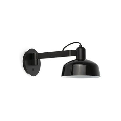 Lámpara de pared TATAWIN negro FARO 20342-141, diseño clásico en acero para iluminación interior hogar, luminaria superficie aplique focal