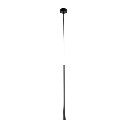 Lámpara colgante DIANA 600 negra de FARO, diseño minimalista moderno en aluminio con LED para iluminación de acento interior, suspensión elegante.