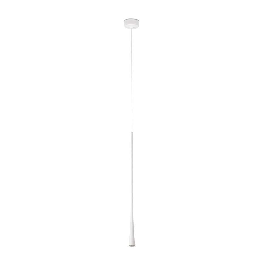 Lámpara colgante DIANA 600 blanca de FARO modelo 22013, diseño minimalista en aluminio con LED 2700K para iluminación de acento interior en suspensión