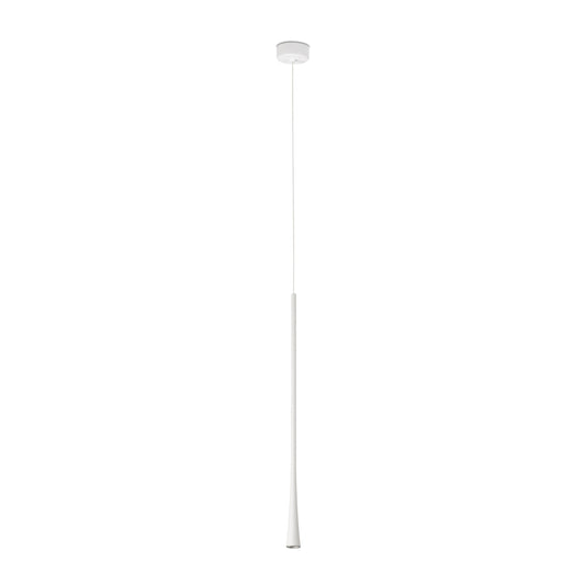 Lámpara colgante DIANA 600 blanca de FARO modelo 22013, diseño minimalista en aluminio con LED 2700K para iluminación de acento interior en suspensión