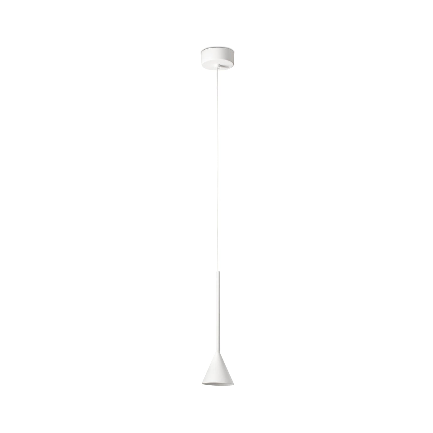 Lámpara colgante ANNA blanca de FARO modelo 22033, diseño moderno en aluminio y PMMA con LED para iluminación de acento interior en suspensión