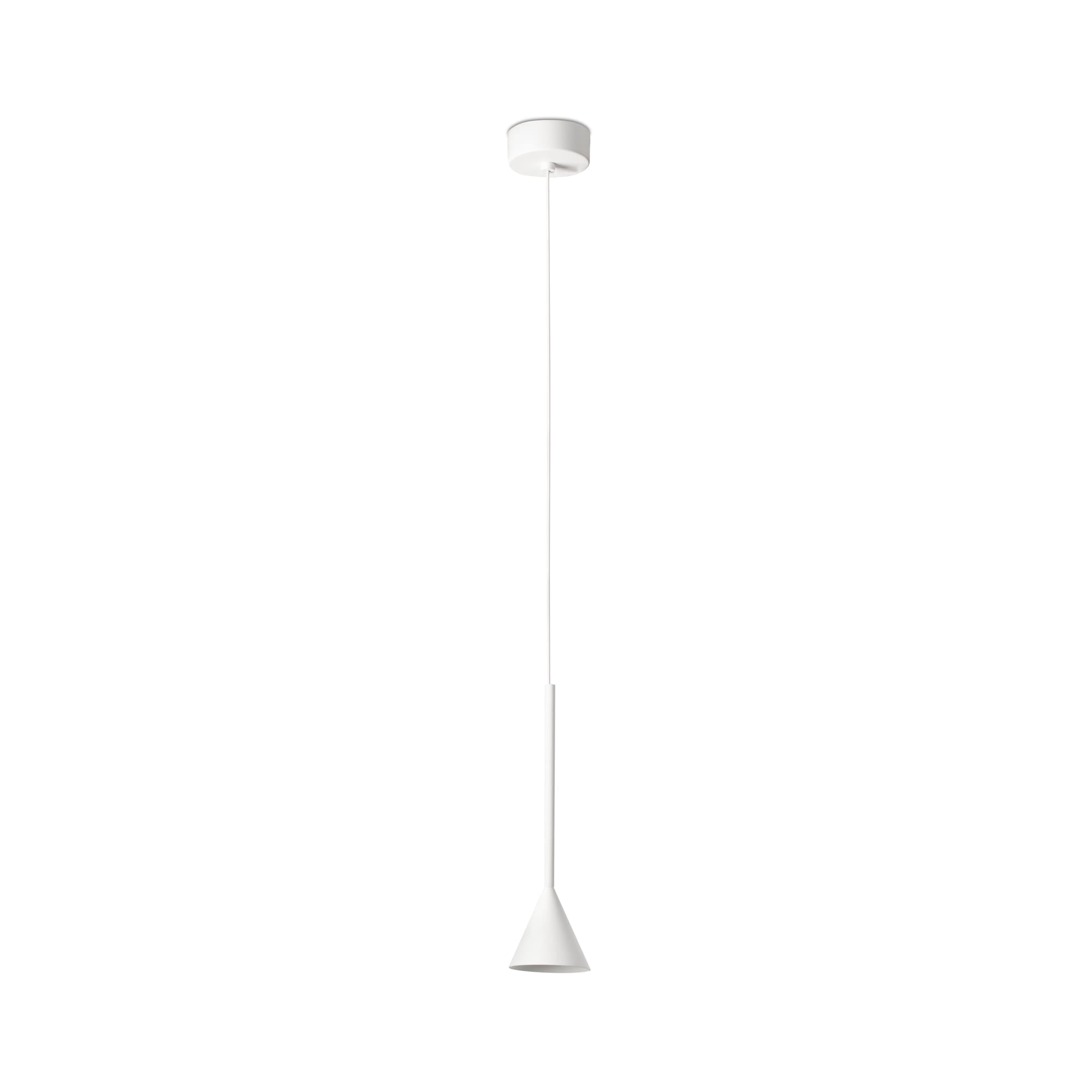 Lámpara colgante ANNA blanca de FARO modelo 22033, diseño moderno en aluminio y PMMA con LED para iluminación de acento interior en suspensión