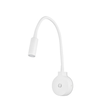 Aplique lector PIXIE blanco FARO modelo 24015, luminaria de pared en aluminio para lectura en dormitorio interior con LED, colección 2401