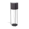 Lámpara de pie DRUM negra y gris de FARO, modelo 24023-34-US, diseño contemporáneo atemporal en acero y textil para iluminación interior.