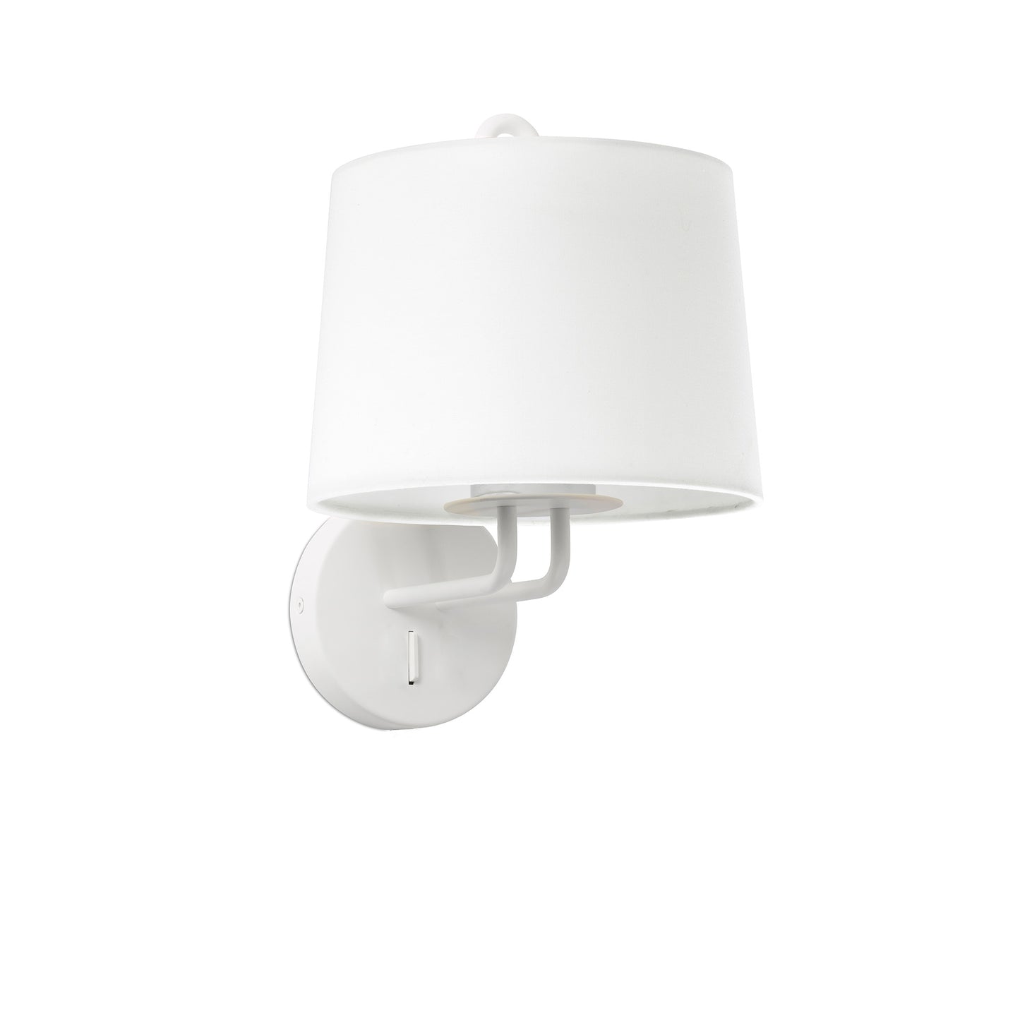 Lámpara de pared MONTREAL aplice blanco FARO 24030-01, diseño Nahtrang en acero y textil para iluminación interior residencial, oficinas y hospitality