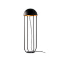 Lámpara de pie JELLYFISH negro y oro diseño moderno de FARO, luminaria LED para salón interior en acero y PMMA, iluminación elegante 24521