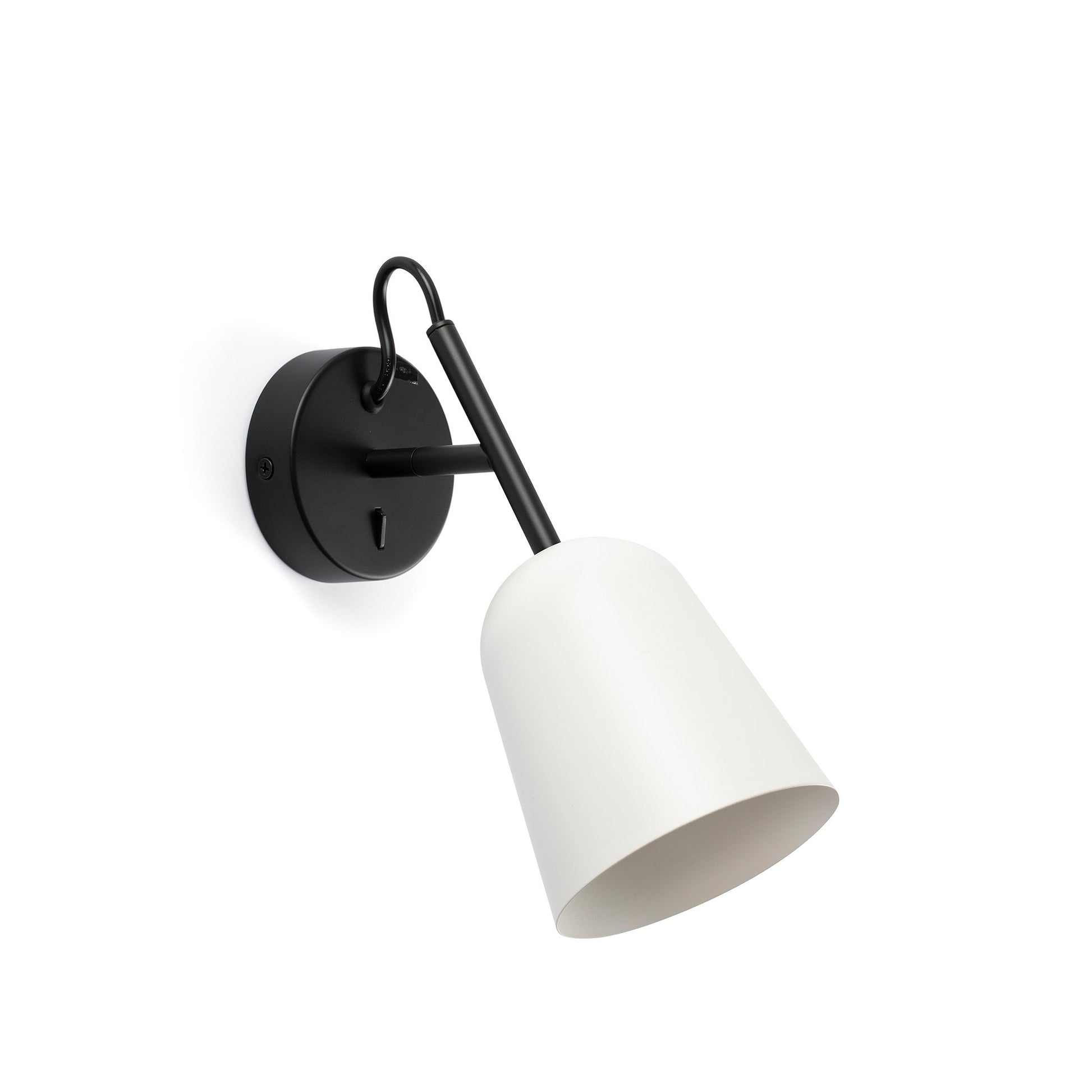 Aplique de pared STUDIO Blanco FARO 28258, luminaria LED de acero para interior, ideal para hogar y oficina